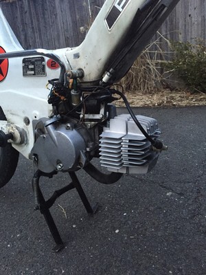 1977 White Puch Maxi - 1977 Puch Maxi