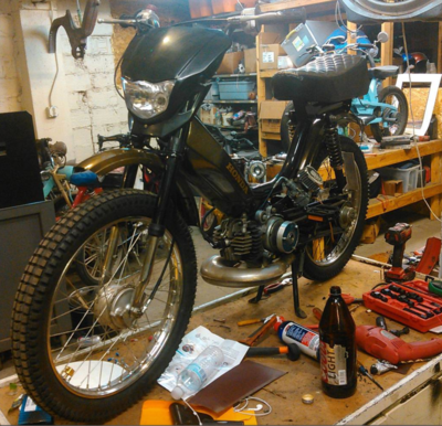 The Black Mantis - 1983 Honda Hobbit