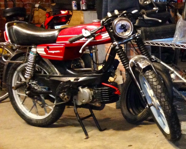 My stupid fast red bike. - 1978 Puch Magnum XK