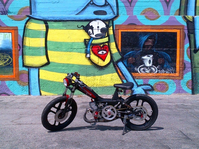 Rockstar Moby by Tomahawk Mopeds - 1978 Motobecane 50V